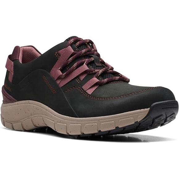 NWT Clarks Men's Wave Range Black Combi Shoes -SIZE 9 M - Picture 2 of 4